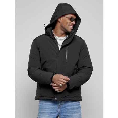 Sports male winter, size 60, black color-4