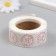 Stick Paper "Golden Flowers. Thank you" d = 2.5 cm 500 pcs in roll