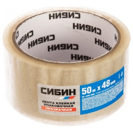 Glue tape "Sibin" 12055-50-50, transparent, 48 mm x 50 m-3