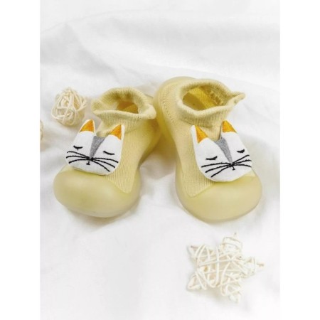 Boots-knees children's first STEP CAT with a breathing sole, size 24, yellow color-1