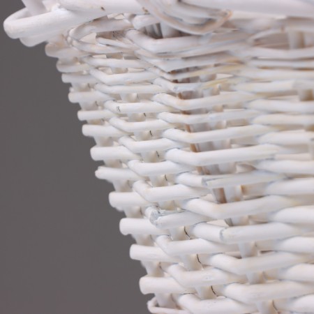 A set of baskets of 3 pcs, 43x33x17/40 cm, white, willow-4