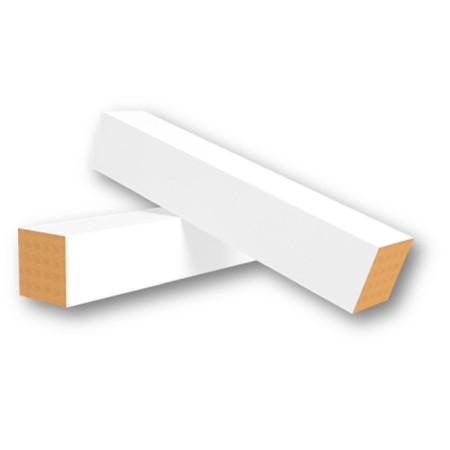 A column for floor skirting board MDF White, packaging 6 pieces