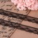 Capricon lace, 20 mm × 10 ± 1 m, black color