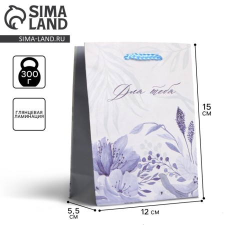 Gift package laminated, packaging, “for you”, S 12 x 15 x 5.5 cm