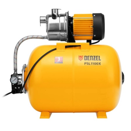 Denzel PSL1100X pumping station, 1100 watts, pressure 45 m, 60 l/min, tank 50 l, cable 1.2 m-4