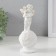 Polystone souvenir "Snowty angel on a ball with flowers" with gold 16x6x6 cm