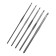 A set of hooks for knitting, aluminum, 2.5-5.0 mm