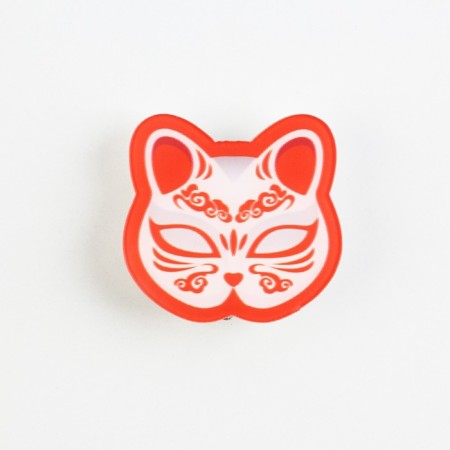 Hair clips "Mask", anime, 3.7 x 3.5 x 1 cm-1