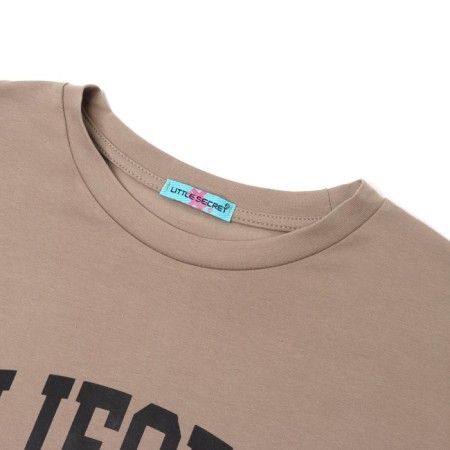 T-shirt female, brown color, Oversize size (42-46)-6