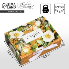 Gift box, packaging, “shine”, 16.5 x 12.5 x 5 cm