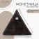 Monetnik on the button, Textura, brown color