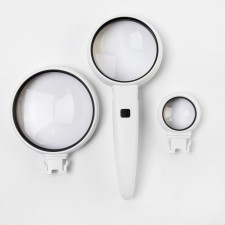 Lupa with backlight, removable lenses 85.70.35mm