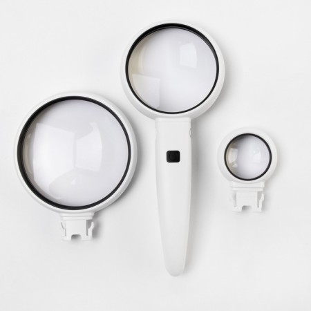 Lupa with backlight, removable lenses 85.70.35mm