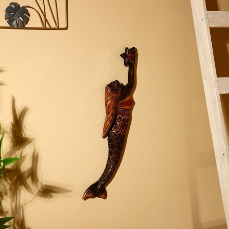 Panel wall "Mermaid" Albezia 12x3x60 cm-1