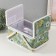 Casket for needlework "Green Flower Polyanka" 19x26x14.5 cm