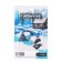 Mormyshka column black, white eye + cube Granen chameleon, weight 1 g