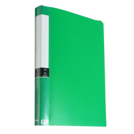 A4 folder, 60 transparent files, 400 μm, mix-6