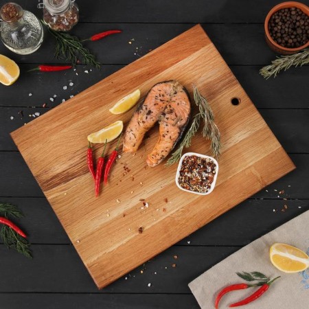 Cutting board MAGISTRO, 40 × 30 × 1.2 cm, oak-12