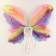 Carnival set "Butterfly" 2 items: skirt, wings, color rainbow