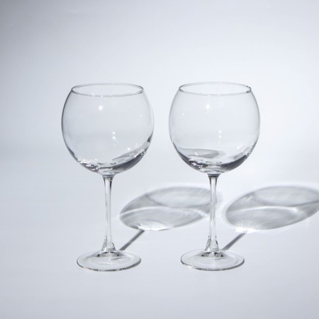 Set of glass glasses for the wine "Eden", 650 ml, 2 pcs