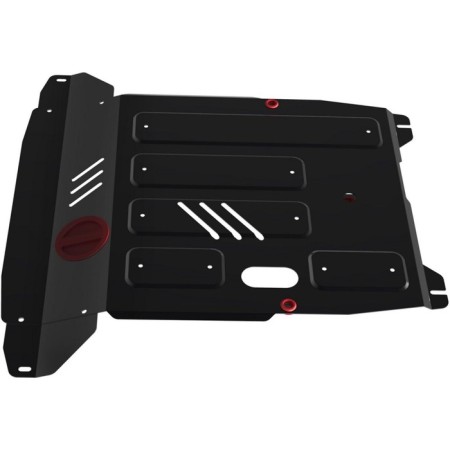 Защита картера и КПП "АвтоБРОНЯ", Hyundai Getz 2002-2010, с крепежом, 111.02304.2