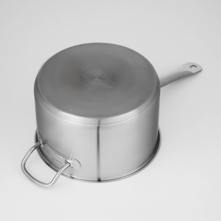 Bucket "General catering", 6.3 l, d = 24 cm, h = 14.5 cm, metal cover, metal handle, with a heat distribution layer-5