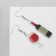 Acryl Earrings "Wine" and a glass, colored