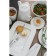Porcelain rectangular Magistro Crotone, 35.7 × 25.6 × 3.1 cm, white color