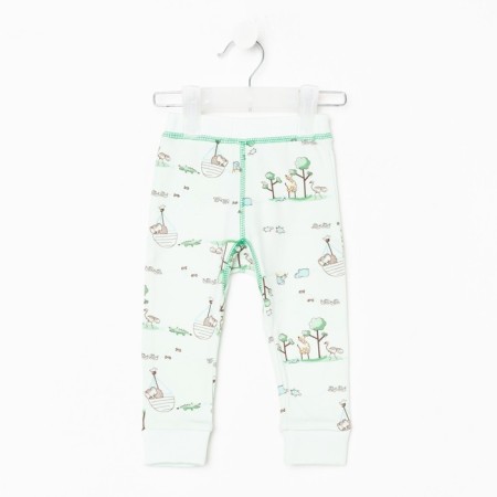 Pants children, green color, height 68 cm