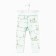 Pants children, green color, height 68 cm