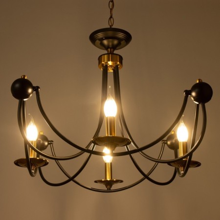 Calates "Floa" 4he14 40W black and gold 60x73x60 cm Bayerlux-3