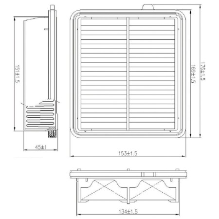 Air filter Totachi TA-1882-1