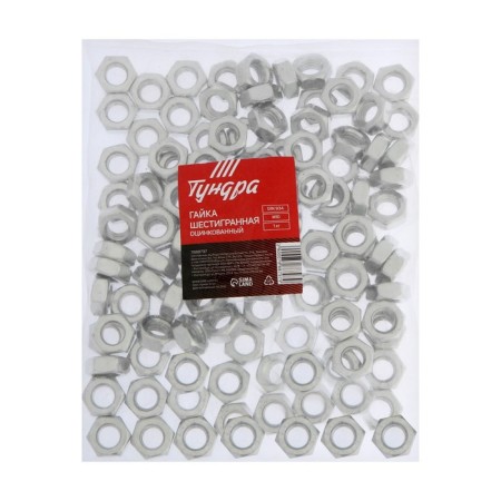 Haye hexagonal tundra, Din934, M10, galvanized, 1 kg-1