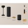 A set of suspended lamp with composite crystal Ambrella Light, Techno, XP6313020, GU5.3, color black sand
