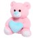 Soft toy "Bear with a blue heart", 23 cm