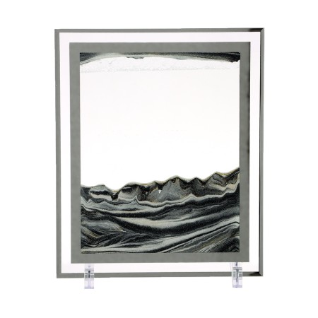 Sanding clock-picture, 30 x 25 cm, anti-stress, black sand-1
