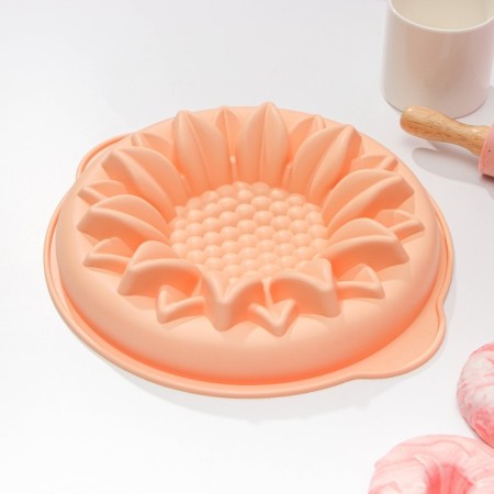 Baking uniform "Sunflower", silicone, 29 × 6 cm, with handles, color mix-9