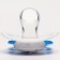 Orthodontic dummy nipple, silicone, from 0 months, with a cap, "kit"