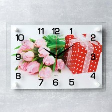 Carty clock is wall, series: flowers, 