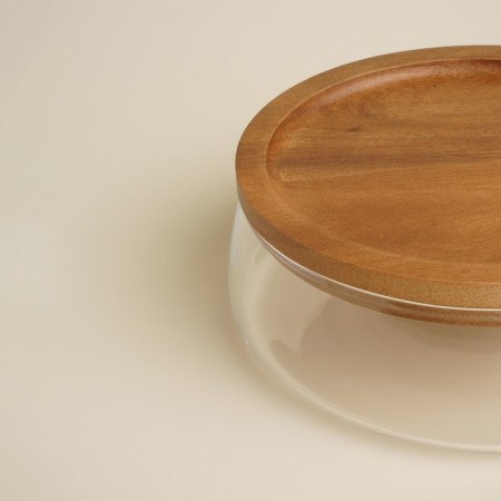 Glass fruit with lid SL Home "South Acacia", 1 l, 19 × 6 cm, color transparent color-1