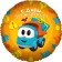 Foil ball 18 "Circle" Truck Leva, Happy Birthday! ", 1 pc. In the pack.