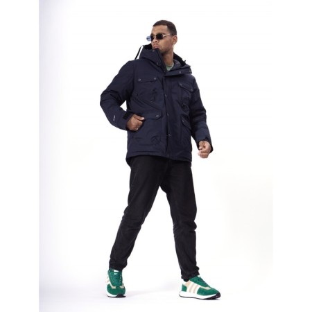 Ski jacket men's, size 50, the color is dark blue-4