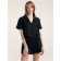 Blouse shortened female home Conte Elegant MoonLight, size XS, color Black