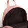 Women's backpack on lightning, pink color