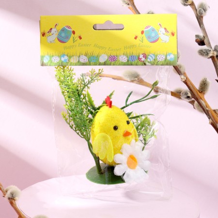 Easter decor "Chicken in the grass" 5 × 10 × 10 cm-3