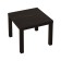 Commercial Lakk table, 550x550x440, dark oak