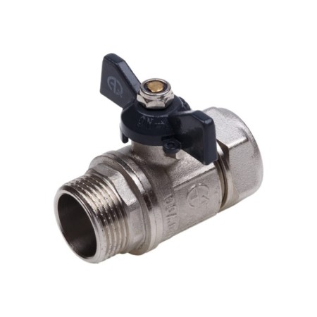 Ballic Aqualink, Pn 10, 1/2 "x 16 mm, external thread/ts, butterfly, nickel.-3