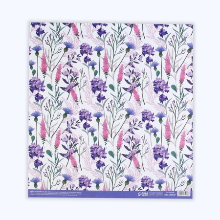 Scrapbooking paper "Watercolor flowers", 30.5 x 32 cm, 180 g/m²-3