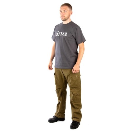 T-shirt 7.62 LOGO, cotton, gray, rr XS-3
