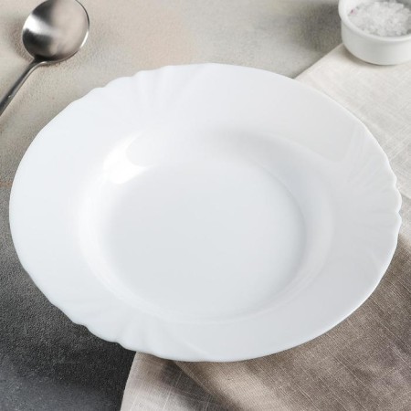 Deep plate CADIX, 840 ml, d = 23 cm, white color-1